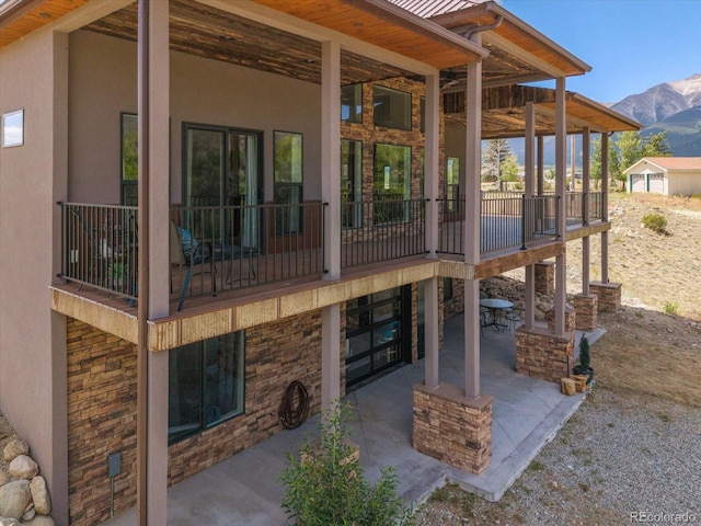 16985 County Road 306, Buena Vista, CO 81211 - view of patio featuring a mountain view