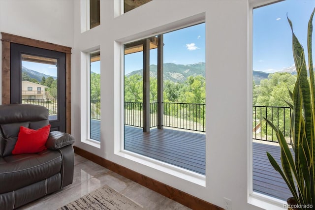 16985 County Road 306, Buena Vista, CO 81211 - doorway to outside with healthy amount of natural light and a mountain view