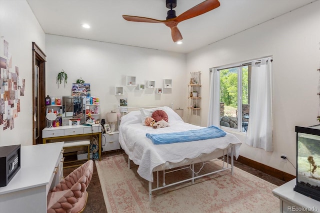 16985 County Road 306, Buena Vista, CO 81211 - bedroom featuring recessed lighting and ceiling fan
