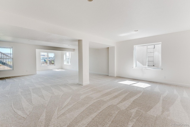 14345 Dahlia St, Thornton, CO 80602 - unfurnished living room with light colored carpet