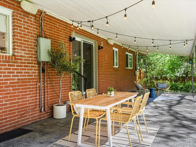 3560 S Glencoe St, Denver, CO 80237 - view of patio with outdoor dining area