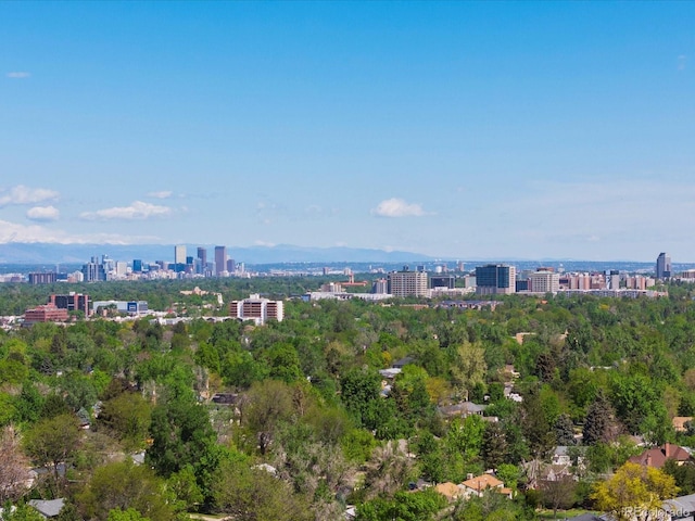 3560 S Glencoe St, Denver, CO 80237 - aerial view of property and surrounding area with nearby urban area