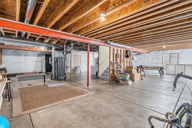 6230 Snowberry Ave, Firestone, CO 80504 - unfinished basement featuring water heater and stairs