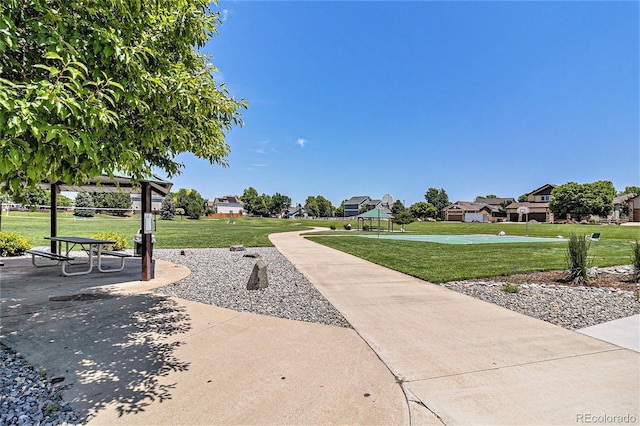 6230 Snowberry Ave, Firestone, CO 80504 - view of community featuring a yard, a gazebo, and a residential view
