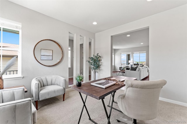 18180 W 84th Pl, Arvada, CO 80007 - office area featuring recessed lighting and carpet