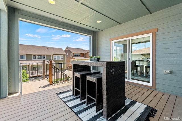 18180 W 84th Pl, Arvada, CO 80007 - wooden deck with a residential view
