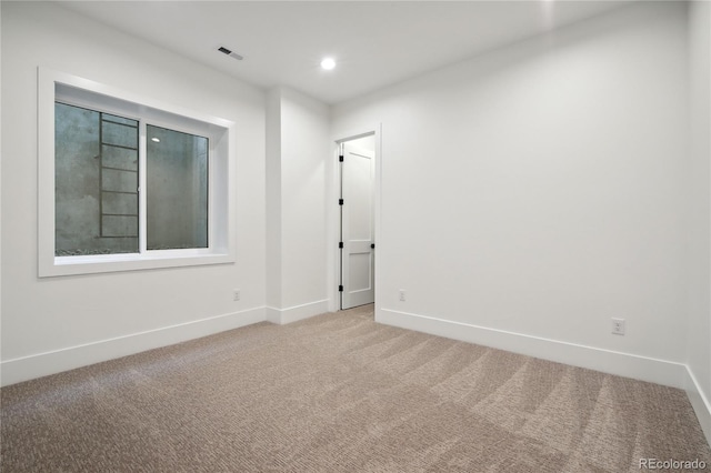 view of carpeted empty room