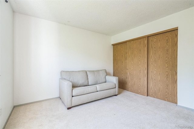 1826 Palm Dr, Colorado Springs, CO 80918 - living area with carpet and a textured ceiling