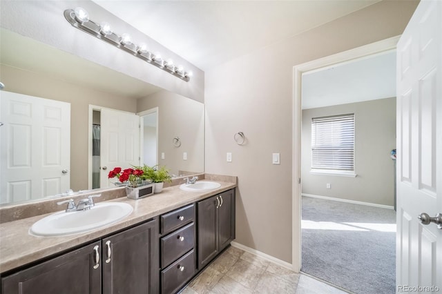 bathroom featuring vanity