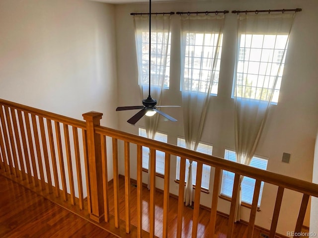 1022 Morning Dove Dr, Longmont, CO 80504 - detailed view of wood finished floors and a ceiling fan