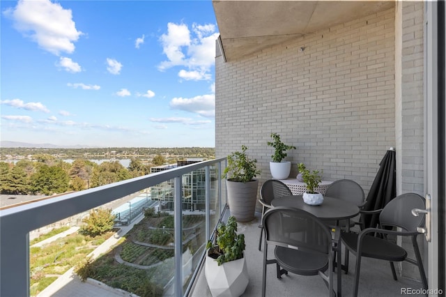 view of balcony