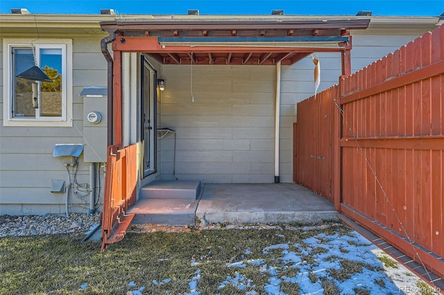 exterior space featuring a patio area