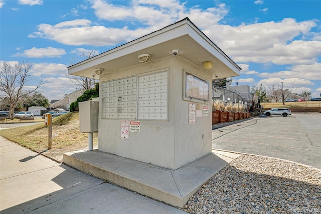 surrounding community featuring mail area