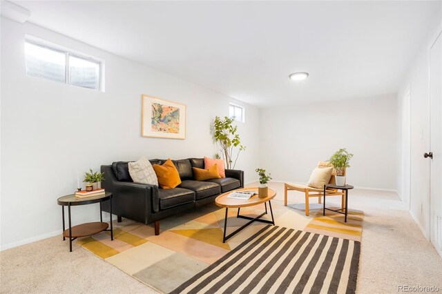 1205 W 101st Ave, Northglenn, CO 80260 - living room with light carpet and baseboards