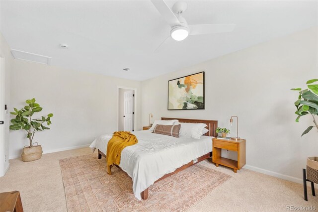 1205 W 101st Ave, Northglenn, CO 80260 - bedroom featuring carpet floors, baseboards, and a ceiling fan