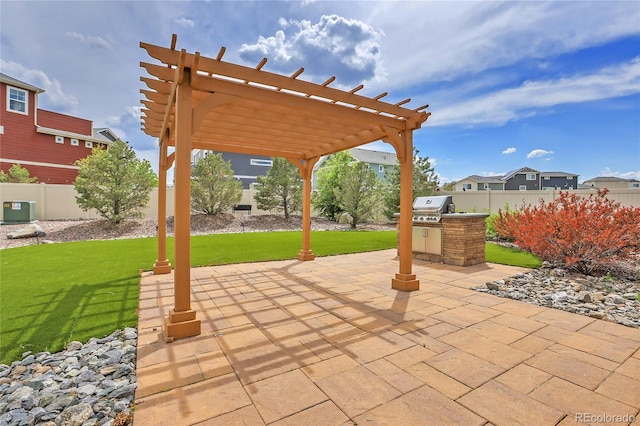 21900 E 46th Pl, Aurora, CO 80019 - view of patio featuring a pergola