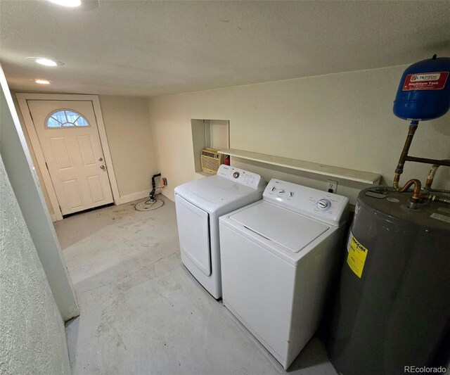 520 Prairie Rd, Colorado Springs, CO 80909 - washroom featuring water heater and washing machine and dryer