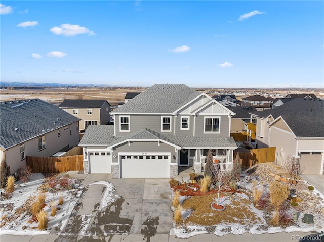 5544 Shady Oaks, Windsor, CO 80528 - front facade with a porch and a garage