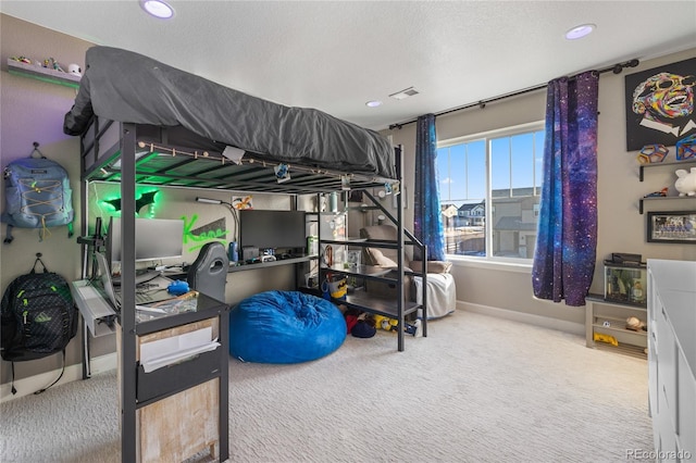 bedroom featuring carpet floors