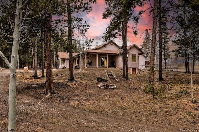 757 Thompson Park Rd, Fairplay, CO 80440 - view of front of home featuring a porch