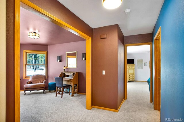 757 Thompson Park Rd, Fairplay, CO 80440 - hallway with carpet flooring and baseboards