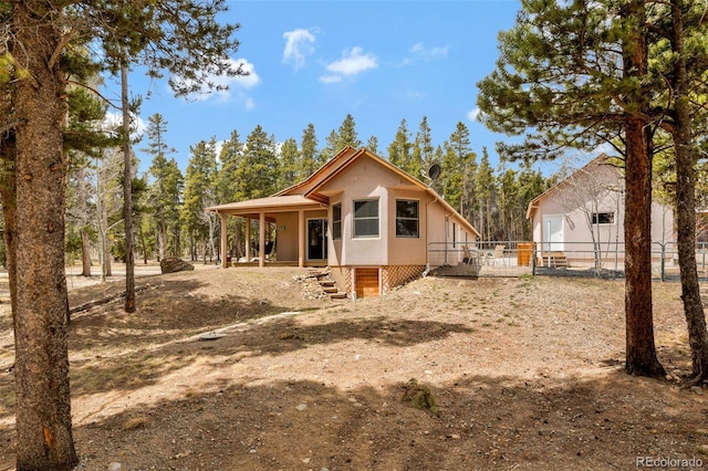 757 Thompson Park Rd, Fairplay, CO 80440 - back of property featuring fence
