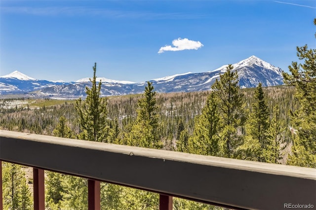 9430 Ryan Gulch Rd Unit 9450, Silverthorne, CO 80498 - view of mountain background with a heavily wooded area