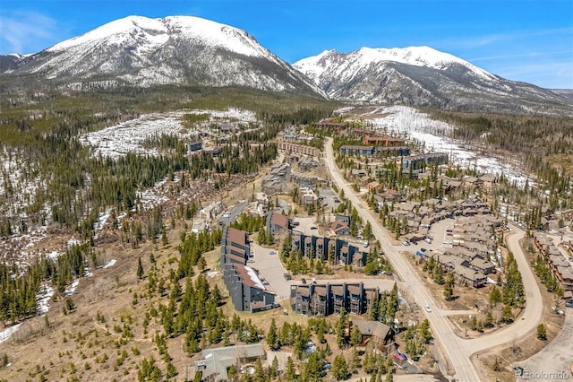 9430 Ryan Gulch Rd Unit 9450, Silverthorne, CO 80498 - aerial view of property and surrounding area featuring a mountainous background