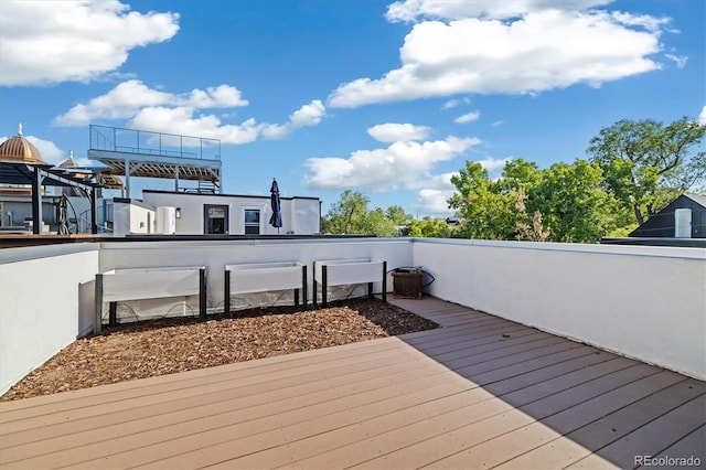 3615 Navajo St, Denver, CO 80211 - view of wooden terrace