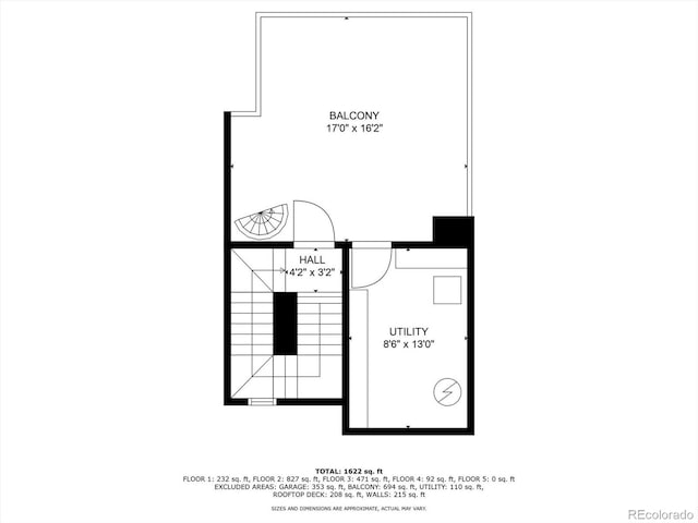 3615 Navajo St, Denver, CO 80211 - floor plan / room layout