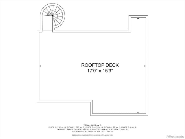 3615 Navajo St, Denver, CO 80211 - floor plan / room layout