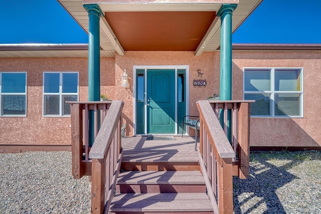 2680 Wild Bill Blvd, Westcliffe, CO 81252 - property entrance featuring stucco siding