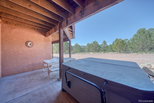 2680 Wild Bill Blvd, Westcliffe, CO 81252 - view of patio / terrace featuring a hot tub