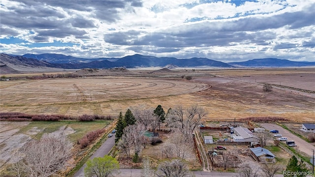 property view of mountains featuring a rural view