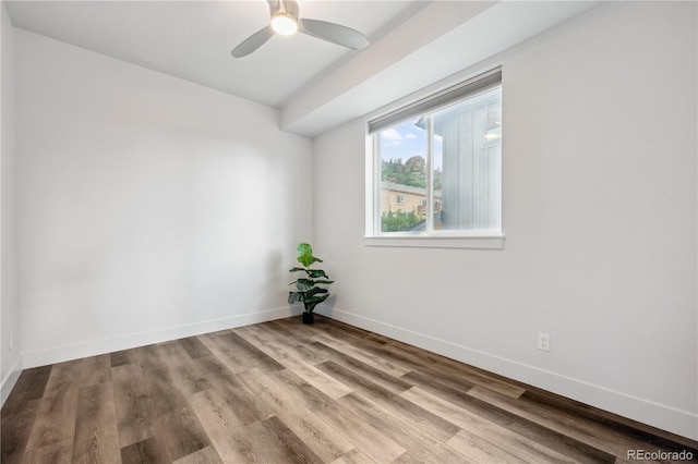 260 Upper Glenway Rd, Palmer Lake, CO 80133 - spare room featuring wood finished floors and ceiling fan
