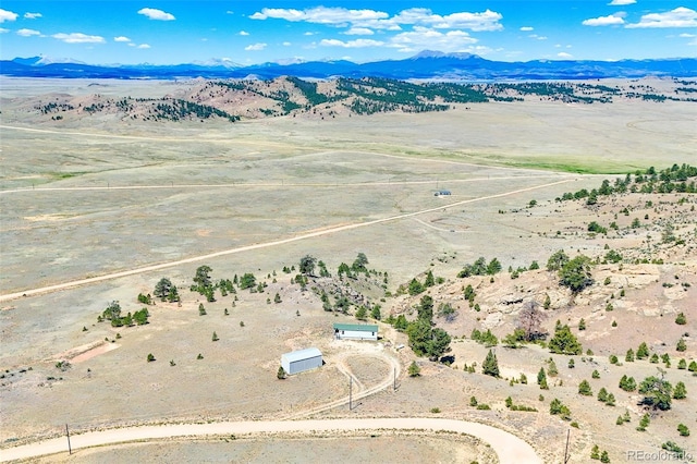 165 Coyotero Trl, Hartsel, CO 80449 - overview of rural landscape featuring mountains