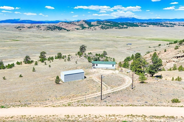 165 Coyotero Trl, Hartsel, CO 80449 - overview of rural landscape featuring mountains