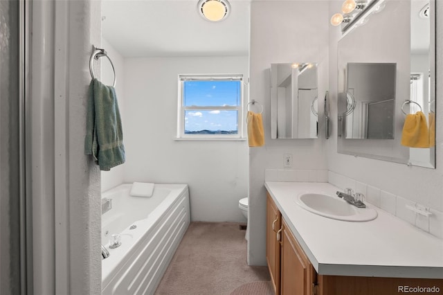 165 Coyotero Trl, Hartsel, CO 80449 - full bathroom with vanity and a garden tub