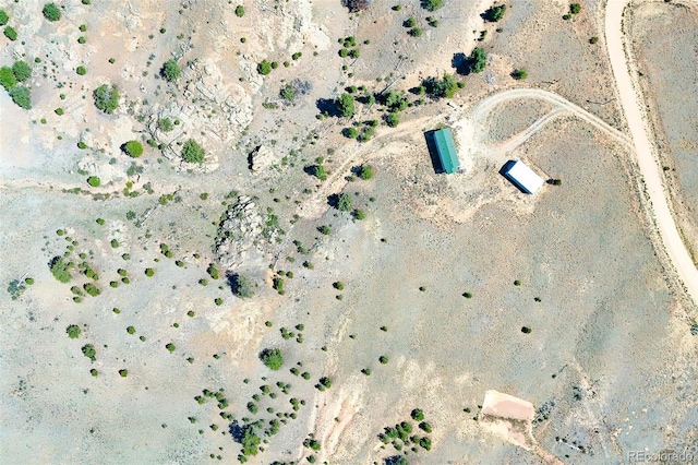 165 Coyotero Trl, Hartsel, CO 80449 - aerial view of property's location featuring a desert landscape