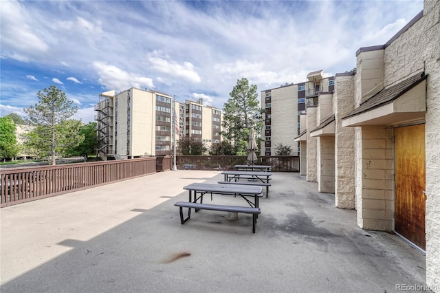 view of home's community with a patio