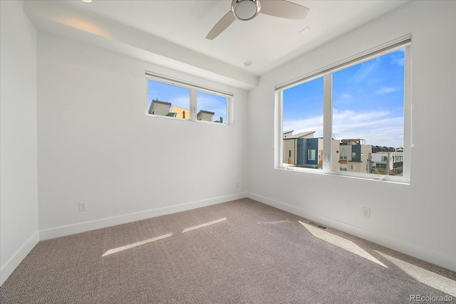 1632 Lowell Blvd Unit 5, Denver, CO 80204 - empty room featuring carpet flooring and a ceiling fan