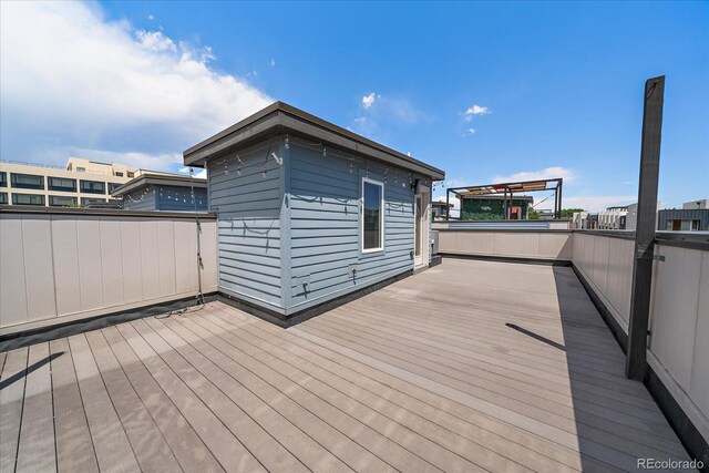 1632 Lowell Blvd Unit 5, Denver, CO 80204 - view of wooden terrace
