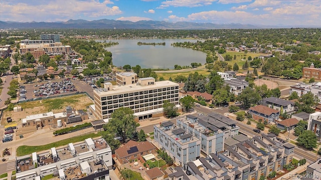 1632 Lowell Blvd Unit 5, Denver, CO 80204 - drone / aerial view of a water and mountain view