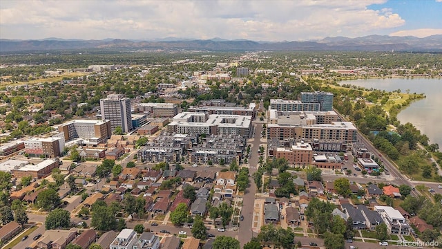 1632 Lowell Blvd Unit 5, Denver, CO 80204 - drone / aerial view of a water and mountain view