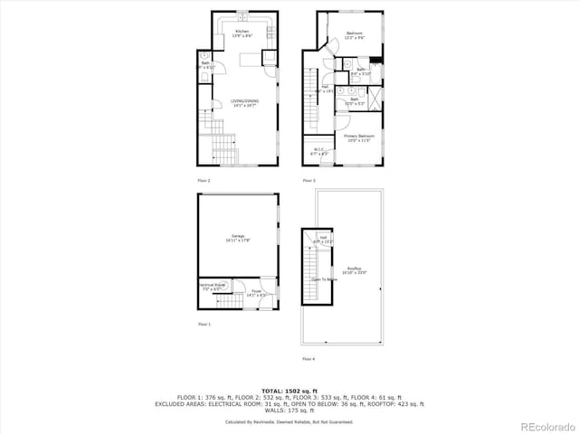 1632 Lowell Blvd Unit 5, Denver, CO 80204 - view of property floor plan