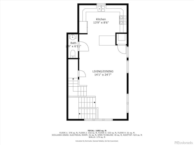 1632 Lowell Blvd Unit 5, Denver, CO 80204 - view of room layout