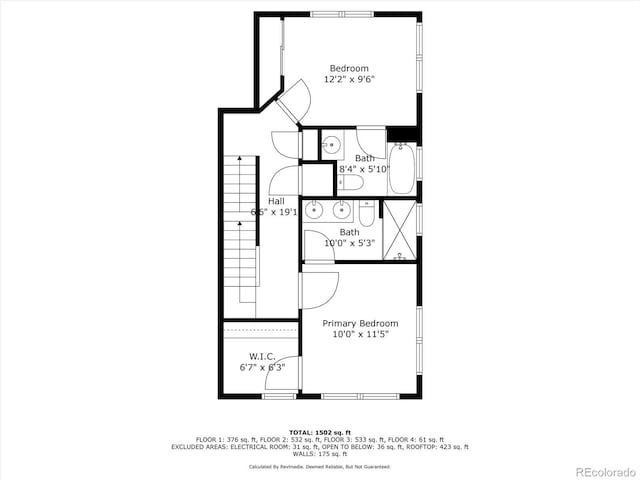 1632 Lowell Blvd Unit 5, Denver, CO 80204 - view of property floor plan