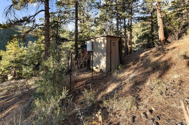 view of outbuilding