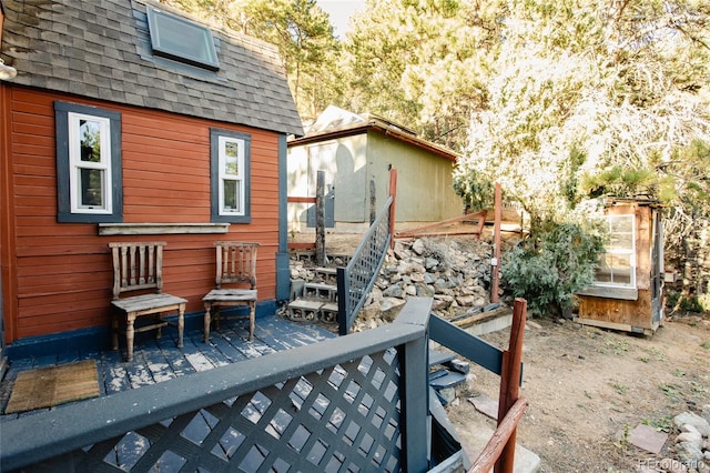 view of patio / terrace with a deck