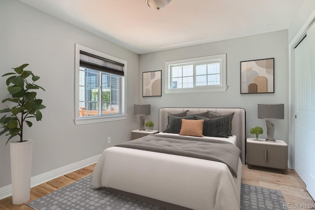 1733 S Gilpin St, Denver, CO 80210 - bedroom featuring light wood-type flooring and a closet